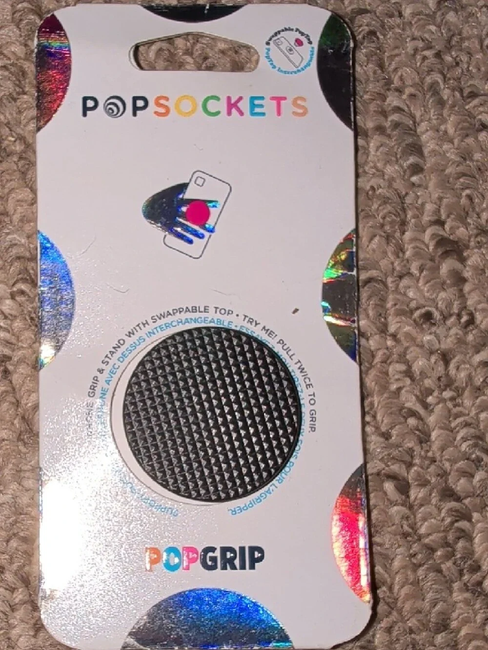 PopSockets Multi-Surface Mount + PopGrip Accessories in Black